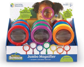 LEARNING RESOURCES UK| Jumbo Magnifier Countertop Display - Set Of 12 Pop | LER2775