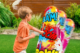 BESTWAY | Inflatable Bop Bag For Kids Comic Punching Bag | BES115TOY01831