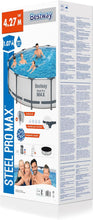 BESTWAY | Steel Pro Max Round Above Ground Pool Set 14x42-4.27mx1.07m | BES115TOY01850