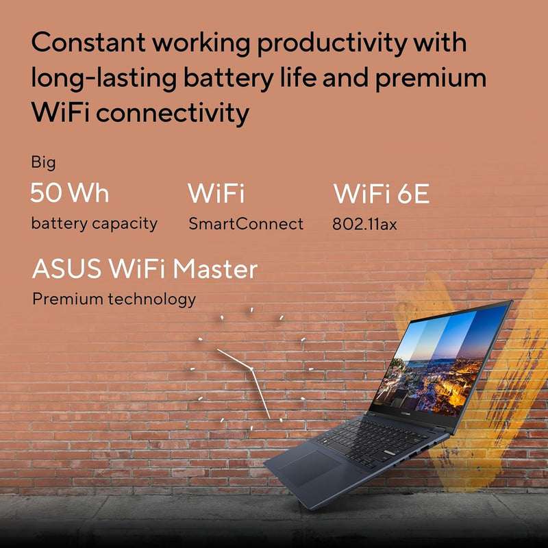 ASUS | Vivobook S 14 Flip Convertible Laptop 14inch WUXGA Touchscreen AMD Ryzen 5 7430U 8GB RAM 512GB SSD TN3402YA-LZ327W | MASITNTN34084