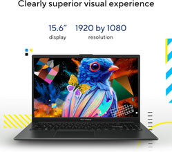 ASUS | Vivobook GO 15 Slim Laptop UHD Graphics 15.6inch 8GB RAM 256GB SSD E1504GA-NJ084W | MASITNE150419