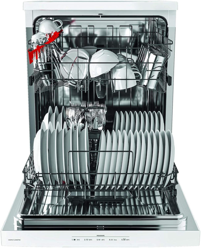 HOOVER | AIX Freestanding 5 Programs Dishwasher WiFi Connected 13 Place Setting White | HDPN 1L390OW-80