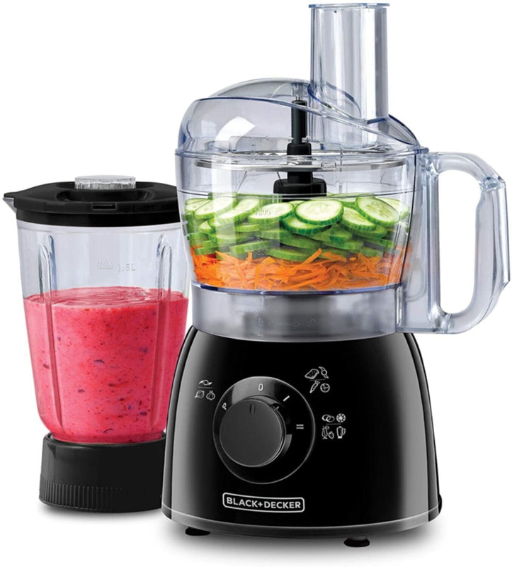 BLACK + DECKER | Food Processor with Blender Jar 400W | FX400B-B5