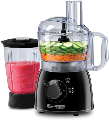 BLACK + DECKER | Food Processor with Blender Jar 400W | FX400B-B5