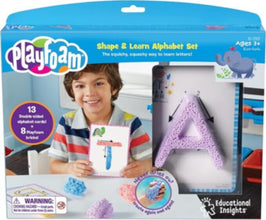 LEARNING RESOURCES UK| Playfoam Shape & Learn Alphabet Set (3+ Years) | EI-1917
