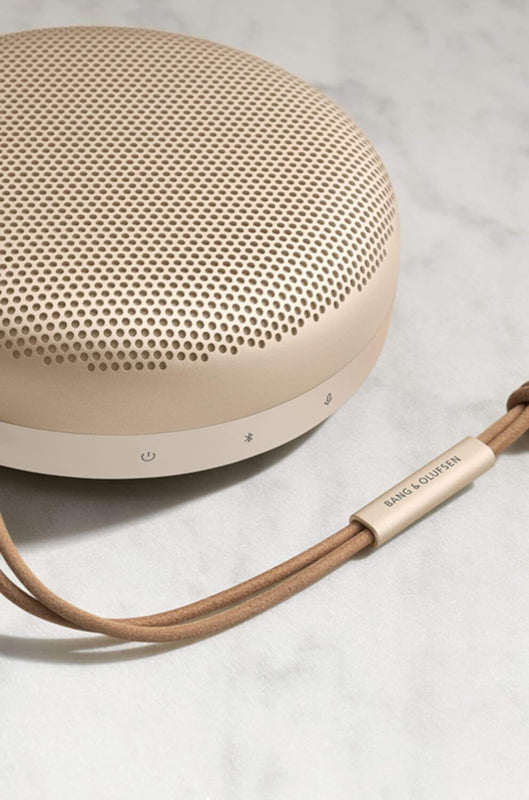 B&O | BEOSOUND A1 2ND GEN Waterproof Bluetooth Speaker with Voice Assist & Alexa Integration Gold Tone | TE0158893