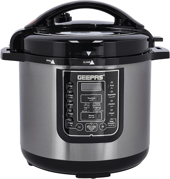GEEPAS | Digital Multi Cooker 12Ltrs Capacity 1600W Power 14 Intelligent Cooking Programs | GMC35030