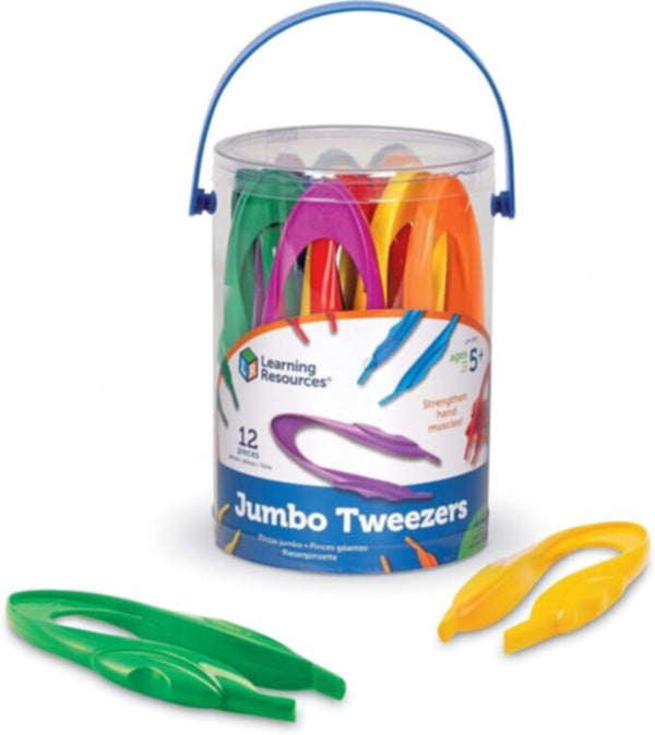 LEARNING RESOURCES UK| Primary Science Jumbo Tweezers (Set Of 12) (3+ Years) | LER1963