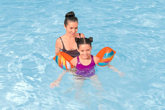 BESTWAY | Swim Safe ABC Colorify ToughLite Kids Inflatable Armband Floaties 12x6 30cmx15cm | BES115TOY01819