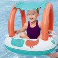 BESTWAY | Inflatable Pontoon With Canopy Plush Shaded Baby Boat 84x67cm | BES115TOY01810