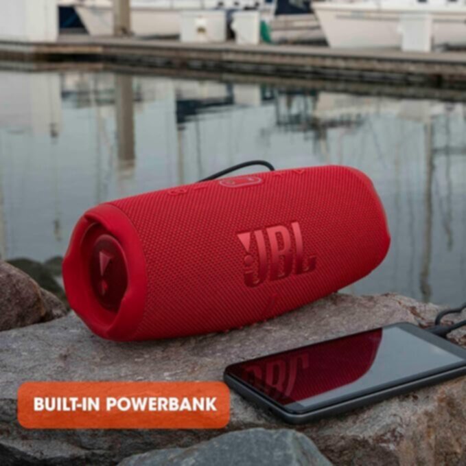 JBL|  Charge 5 Black  Portable Waterproof Speaker With Powerbank | 301001000000403