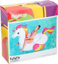 BESTWAY | Float N Fashion Supersized Unicorn Ride-On Pool Floats 7'4
