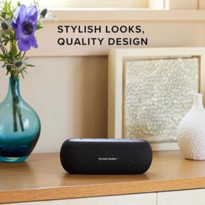 HARMAN KARDON|  Luna Black Elegant Portable Bluetooth Speaker | 301001000000600
