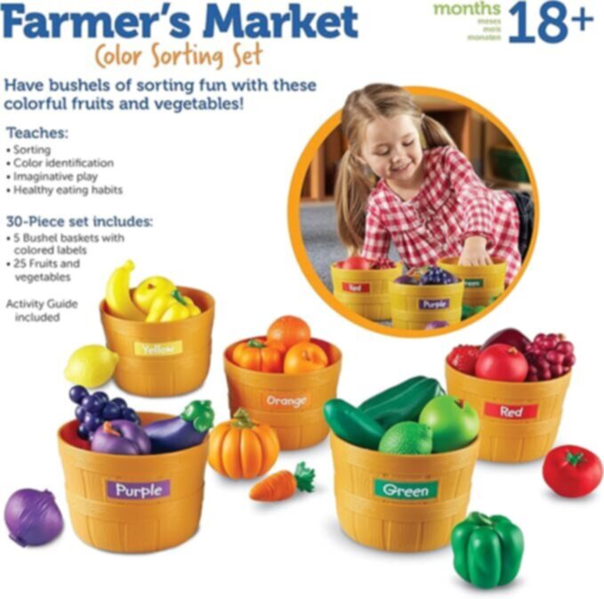 LEARNING RESOURCES UK| Farmer'S Market Food Sorting Set | LER3060