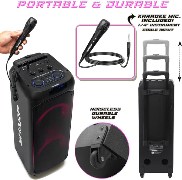 SHARP | Portable Speaker System With Microphone | PS-935