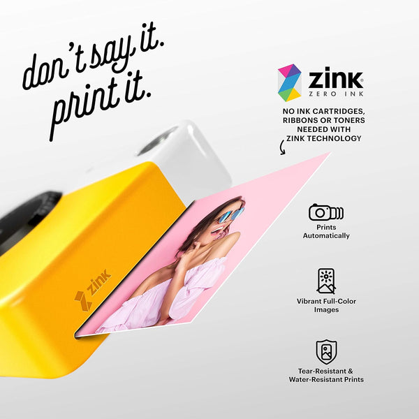KODAK  | Printomatic Digital Instant Print Camera Yellow