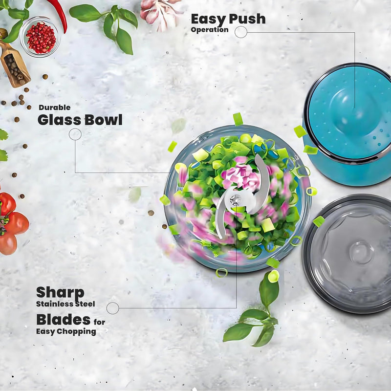 CLIKON | Electric Glass Chopper 0.6L 200W | CK2689