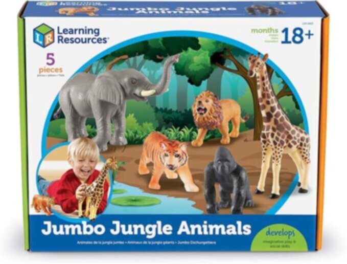 LEARNING RESOURCES UK| Jumbo Jungle Animals (2+ Years) | LER0693