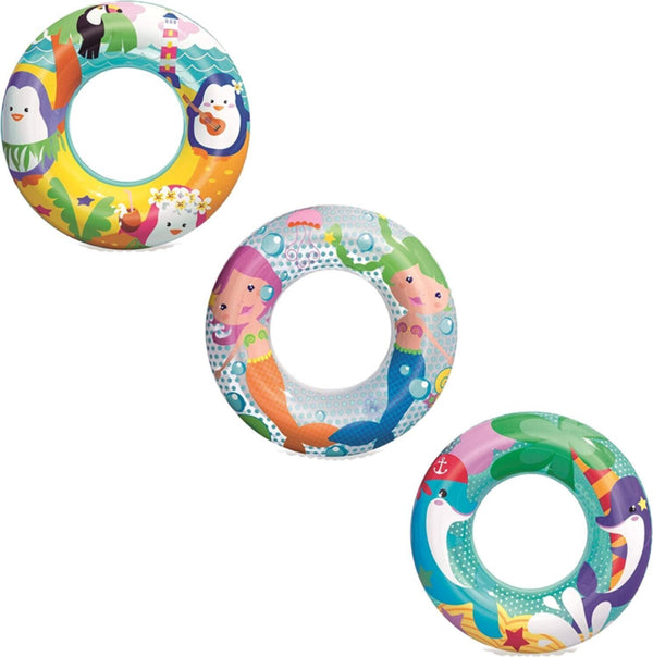BESTWAY | Sea Adventures Swim Ring Assorted 20"/51cm | BES115TOY00244