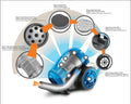 BLACK+DECKER | Vacuum Cleaner With 6 Stage Filteration 1600W | VM1680-B5