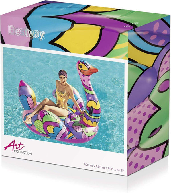 BESTWAY | Art Collection POP Ostrich Float Toy 6'3" x 65.5"/1.90m x 1.66m | BES115TOY00971
