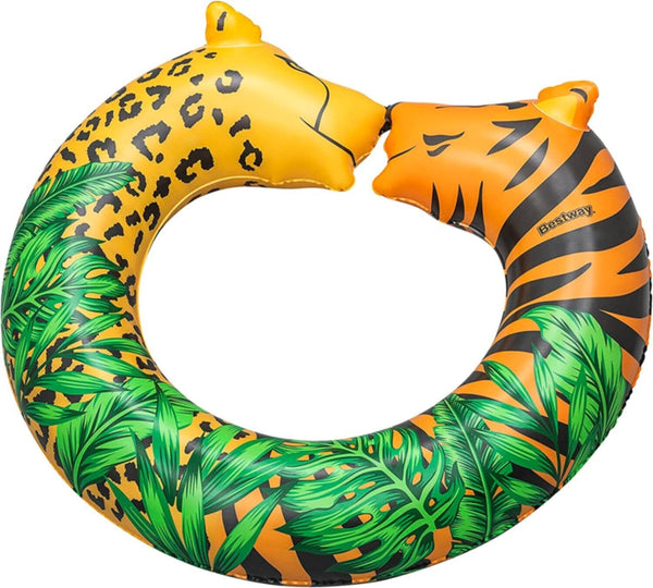 BESTWAY | Float N Fashion Jungle Dream Split Swim Tube 43" x 35"/1.09m x 89cm | BES115TOY01568