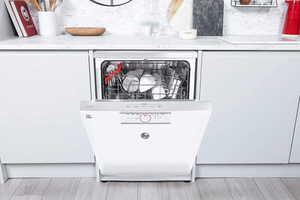 HOOVER | AIX Freestanding 5 Programs Dishwasher WiFi Connected 13 Place Setting White | HDPN 1L390OW-80
