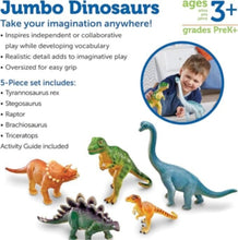 LEARNING RESOURCES UK| Jumbo Dinosaurs - Set 1 (3+ Years) | LER0786