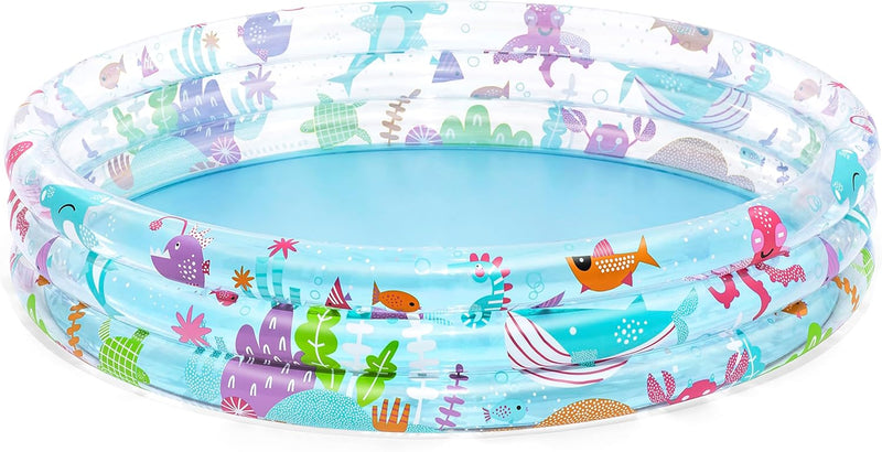 BESTWAY | Triple Ring Deep Dive Inflatable Kiddie Pool 1.52mx30cm | BES115TOY01881
