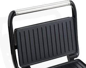 CLIKON | Contact Grill Toaster Non Stick Coated Grill Plate With Stainless Steel Body 800W | CK2470