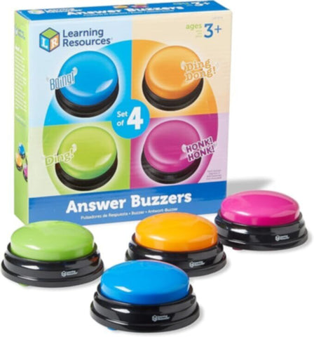LEARNING RESOURCES UK| Answer Buzzers (Set Of 4) (3+ Years) | LER3774