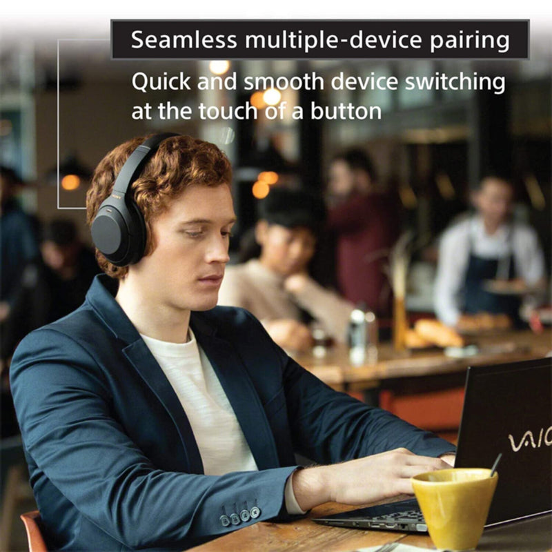 SONY | Wireless Noise Cancelling Bluetooth Headphones with Mic for Phone Calls, 30 Hours Battery Life Black | WH-1000XM4-BLACK