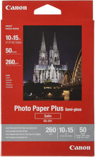CANON | SG-201 Semi Gloss Photo Paper Plus 4x6 50 Sheets