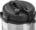 BLACK + DECKER | Smart Steam Pot Electric Pressure Cooker 7 In 1 with 12-Programs 6LTR 1000W Black/Silver |PCP1000-B5