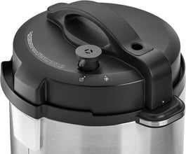 BLACK + DECKER | Smart Steam Pot Electric Pressure Cooker 7 In 1 with 12-Programs 6LTR 1000W Black/Silver |PCP1000-B5