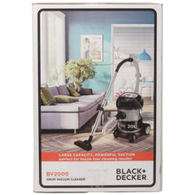 BLACK + DECKER | Drum Vacuum Cleaner 20Ltr 2000W | BV2000-B5