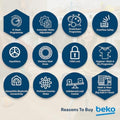 BEKO | Freestanding Washer Dryer 10Kg/7 Kg | WD10714M