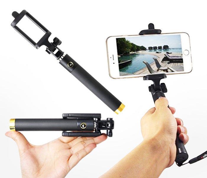 FN-Locust Series Selfie Stick, Connects To  Smartphone, Integrated Foldable Smart Shooting Aid | JPA1719
