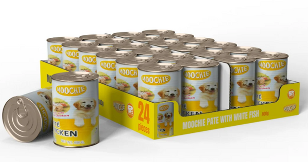 Dog Food Moochie Pate Chicken 24X400G | 82169