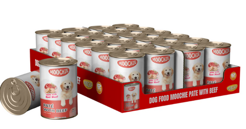 Dog Food Moochie Pate With Beef 24X400G | 82173