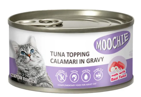 MOOCHIE | Tuna Topping Calamari In Gravy 85G | 82176