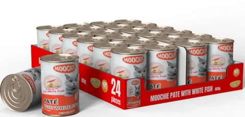MOOCHIE | Pate With White Fish 24X400G | 82183
