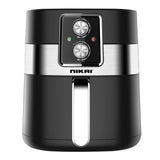 NIKAI | 4Ltrs Air Fryer 1300W Manual, Overheat Protection, Integrated Timer | NAF788A
