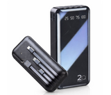 Lisa & Gary PB004 20000mAh Power Bank with Digital Display & 4-in-1 Built-in Cables – Fast Charging Portable Battery Pack | JPO5127