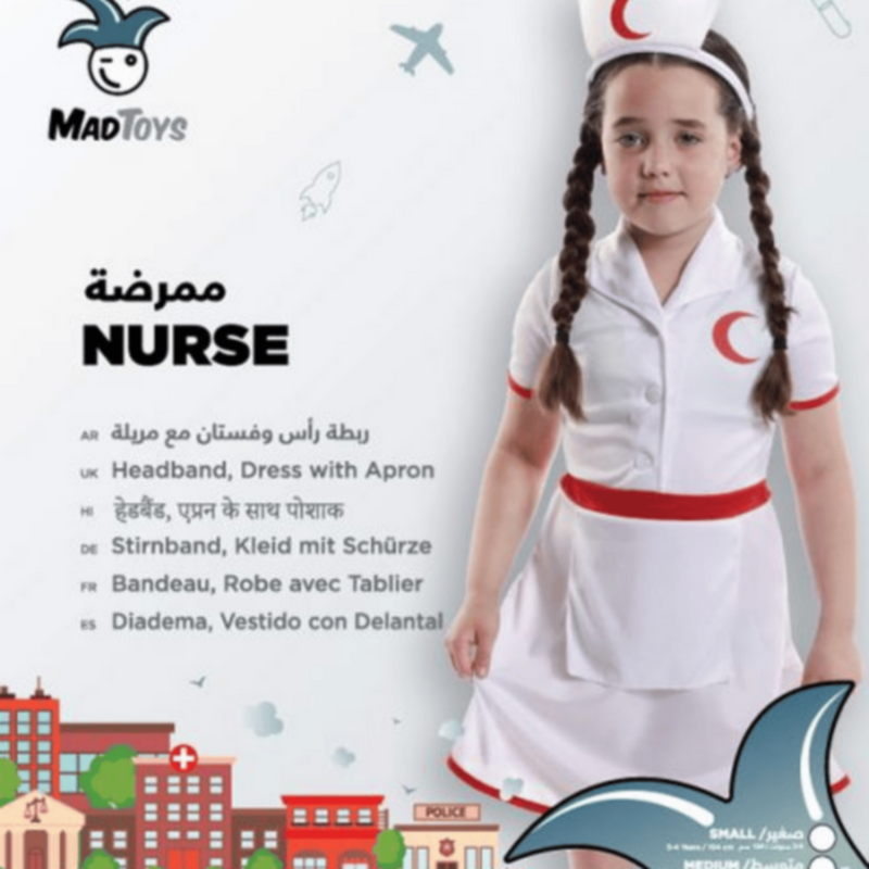 RUBIES | Mad Costumes Nurse Kids Professions Costumes Medium | YAL106TOY00566