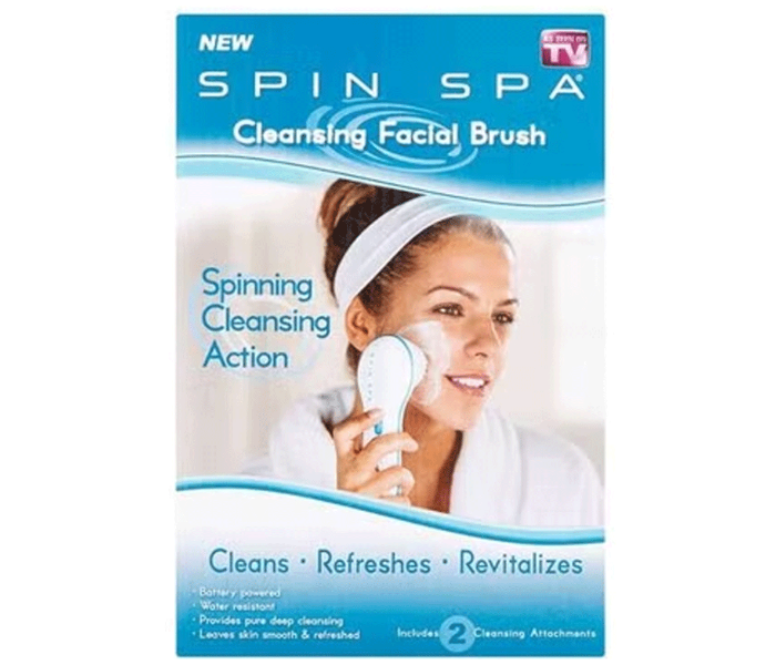 Spin Spa Cleansing Facial Brush White Or Blue | JPO6391
