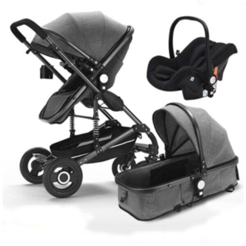 B Childhood High Landscape 3 in 1 Baby Stroller Grey | 124 grey