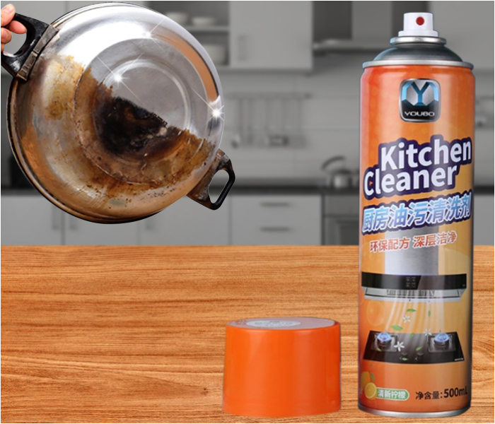 High Quality 500ml Foam Kitchen Cleaner Spray - Orange | JPI7229