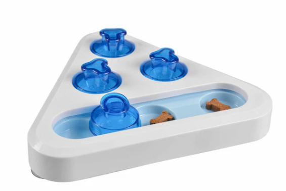 Seek N Snack Puzzle - Triangle 24X24X5,5Cm White/Blue | 8572