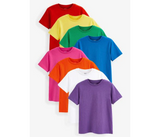 Uni Mixed Color Breathable Casual Round Neck Cotton T-Shirt - XXL | JPN2484